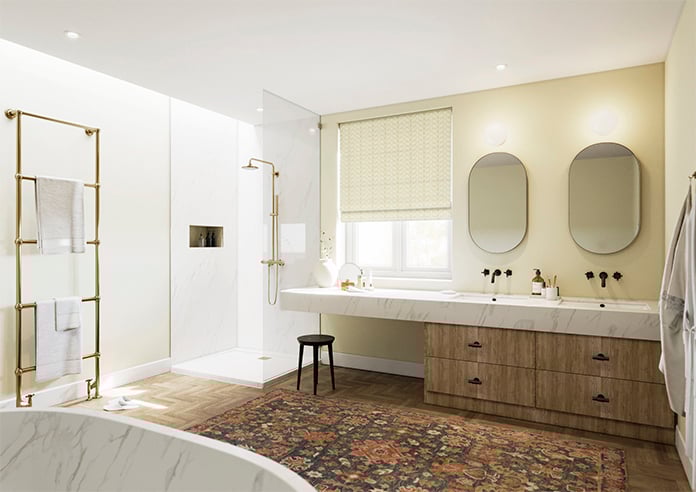 Orla Kiely Linear Stem, Natural - Twist&Fit Roman Blind - Image 7